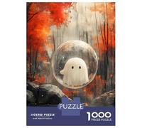 Jigsaws for Adults1000 Pieces Ghost in A Bubble Jigsaws for Adults Hands-on Game Difficult Challenge Help The Brain Exercise 52x38cm/1000pcs