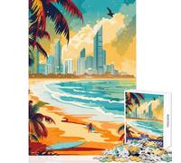 Jigsaws for Adults1000 Pieces Gold Coast Paradise Educational Toy Great Gift for Games for Educational Game Train Your Brain And Hands Size 38x26cm