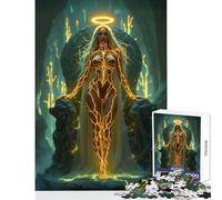 Jigsaws for Adults1000 Pieces Golden Goddess Educational Toy Gift For Birthdays Hands-on Game Artists Collection, Fine Art Size 38x26cm