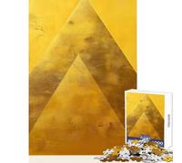Jigsaws for Adults1000 Pieces Golden Triangle Abstract Educational Games Suitable for Couples Toy Wall Decor Help The Brain Exercise (50X75CM)