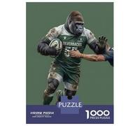 Jigsaws for Adults1000 Pieces Gorilla Rugby Player with Ball Jigsaw Puzzle Relaxing Games Birthday Present Deal As Gifts for The Whole Family 52x38cm/1000pcs