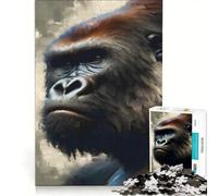 Jigsaws for Adults1000 Pieces Gorillas Face, Educational Games, Family Activities, Birthday Present,Travel Gifts, (50x75cm)