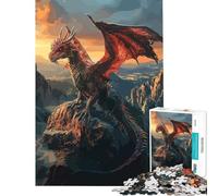 Jigsaws for Adults1000 Pieces Great Fantasy Dragon Help The Brain Exercise Learning Educational Brain Teaser Game for Age 14+ Game (50x75cm)