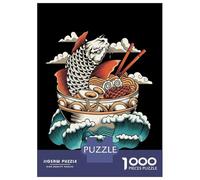Jigsaws for Adults1000 Pieces Great Ramen Wave Puzzles for Adults Anti-Stress Toys Hand Speed Race Help The Brain Exercise 70x50cm/1000pcs