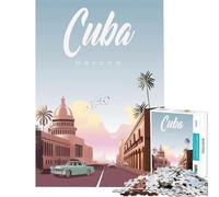 Jigsaws for Adults1000 Pieces Havana Practical Game Brain Intelligence Challenge Addictive Toys Birthday Gifts Presents for Women (Size 75x50cm)