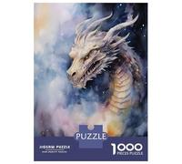 Jigsaws for Adults1000 Pieces Head Of A Dragon Jigsaws for Adults Hands-on Game Difficult Challenge Help The Brain Exercise 38x26cm/1000pcs