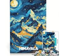 Jigsaws for Adults1000 Pieces Himalaya Mountain Range Night Landscape Art Toy Wall Decor Challenging To Complete Deal As Gifts for The Whole Family 38x26cm