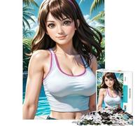 Jigsaws for Adults1000 Pieces Hitomi (Or Alive) Fun at Home Activities, Pattern Assembly Hands-on Game for And 14 Years And over (38X26CM)