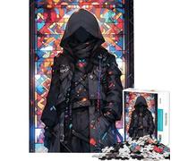 Jigsaws for Adults1000 Pieces I Am Atomic Stained Glass Fun at Home Activities, Pattern Assembly Hands-on Game for And 14 Years And over (38X52CM)