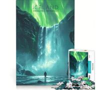 Jigsaws for Adults1000 Pieces Iceland Travel Poste, Toy Wall Decor, Challenging To Complete, Deal As Gifts for The Whole Family 38x26cm
