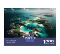 Jigsaws for Adults1000 Pieces Island Paradise in The Caribbean Jigsaw for Adults Relax Games Analysis And Logic Deal As Gifts for The Whole Family 52x38cm/1000pcs
