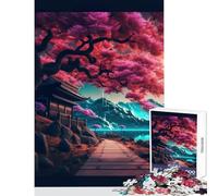 Jigsaws for Adults1000 Pieces Japan Synthwave Nature Educational Toy Gift For Birthdays Hands-on Game Artists Collection, Fine Art Size 38x52cm