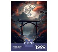 Jigsaws for Adults1000 Pieces Japanese Fantasy Moon Gate Jigsaw Puzzle Relaxing Games Birthday Present Deal As Gifts for The Whole Family 38x26cm/1000pcs