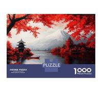 Jigsaws for Adults1000 Pieces Japanese Pagoda And Mountain Jigsaws for Adults Hands-on Game Difficult Challenge Help The Brain Exercise 38x26cm/1000pcs