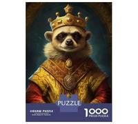 Jigsaws for Adults1000 Pieces King Meerkat Jigsaws for Adults Hands-on Game Difficult Challenge Help The Brain Exercise 70x50cm/1000pcs