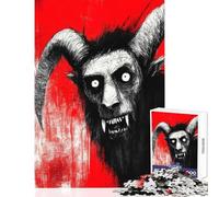 Jigsaws for Adults1000 Pieces Krampus Unleashed - A Dark Holiday Reminder Impossible Game Birthday Present Home Decoration Toys Help The Brain Exercise (38x52cm)