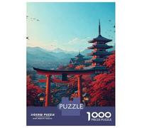 Jigsaws for Adults1000 Pieces Kyoto Japan Torii Gate Pagoda Autumn Jigsaw Puzzle Relaxing Games Birthday Present Deal As Gifts for The Whole Family 70x50cm/1000pcs