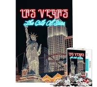 Jigsaws for Adults1000 Pieces Las Vegas City of Sins Jigsaw Puzzle 1000 Toy Wall Decor Difficult Hard Challenging Game And Family Play (38x52cm)