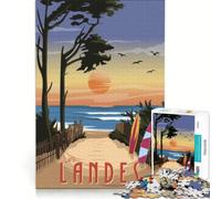 Jigsaws for Adults1000 Pieces Les Landes • Côte Basque, Toy Wall Decor, Challenging To Complete, Deal As Gifts for The Whole Family 38x52cm