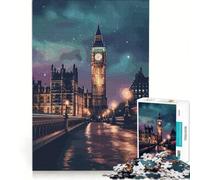 Jigsaws for Adults1000 Pieces London Stormy Day Toy Wall Decor Challenging To Complete Deal As Gifts for The Whole Family 38x26cm