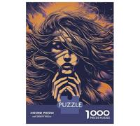 Jigsaws for Adults1000 Pieces Lonely Girl Jigsaw for Adults Brain Teaser Game Staycation Kill Time for Birthday, Chrismas 52x38cm/1000pcs