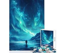 Jigsaws for Adults1000 Pieces Lonely in Northern Lights Jigsaw Puzzles for Adults Family Activities Train Your Brain And Hands Beautiful Design Game (50x75cm)