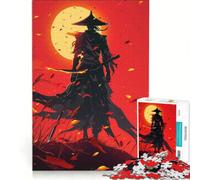 Jigsaws for Adults1000 Pieces Lonely Ronin at Sunset Toy Wall Decor Challenging To Complete Deal As Gifts for The Whole Family 38x52cm