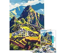 Jigsaws for Adults1000 Pieces Machu Picchu Landscape Help The Brain Exercise Learning Educational Brain Teaser Game for Age 14+ Game (38x52cm)