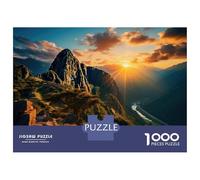 Jigsaws for Adults1000 Pieces Machu Picchu Sunrise Jigsaw for Adults Relax Games Analysis And Logic Deal As Gifts for The Whole Family 52x38cm/1000pcs