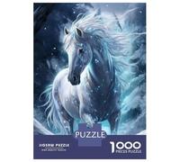 Jigsaws for Adults1000 Pieces Magic Ice Horse Adult Jigsaw Puzzle Relaxing Games Perfect Decoration Unique Birthday And Gifts 52x38cm/1000pcs