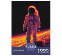 Jigsaws for Adults1000 Pieces Minimalistic Astronaut Jigsaw for Adults Brain Teaser Game Staycation Kill Time for Birthday, Chrismas 52x38cm/1000pcs