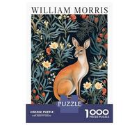 Jigsaws for Adults1000 Pieces Morris Kangaroo Botanical Exhibition Adult Jigsaw Puzzle Relaxing Games Perfect Decoration Unique Birthday And Gifts 38x26cm/1000pcs