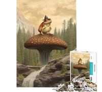Jigsaws for Adults1000 Pieces Mushroom Frog Adventurer Fun at Home Activities, Pattern Assembly Hands-on Game for And 14 Years And over (50X75CM)