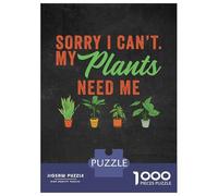 Jigsaws for Adults1000 Pieces My Plants Need Me Jigsaw for Adults Brain Teaser Game Staycation Kill Time for Birthday, Chrismas 52x38cm/1000pcs