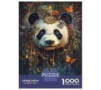 Jigsaws for Adults1000 Pieces Mystic Panda's Dream Jigsaws for Adults Hands-on Game Difficult Challenge Help The Brain Exercise 38x26cm/1000pcs