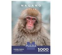 Jigsaws for Adults1000 Pieces Nagano Monkey Jigsaw for Adults Brain Teaser Game Staycation Kill Time for Birthday, Chrismas 52x38cm/1000pcs