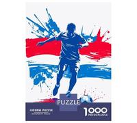 Jigsaws for Adults1000 Pieces Netherland Soccer Player Silhouette Adult Jigsaw Puzzle Relaxing Games Perfect Decoration Unique Birthday And Gifts 70x50cm/1000pcs
