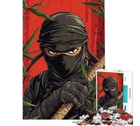 Jigsaws for Adults1000 Pieces Ninja Warrior Art Print Jigsaw Puzzle 1000 Toy Wall Decor Difficult Hard Challenging Game And Family Play (38x26cm)