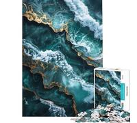 Jigsaws for Adults1000 Pieces Oceanic Kintsugi Elegance 1000 Jigsaw Puzzle Educational Toy Home Art Decor Brainteaser Family Games (38x52cm)