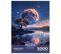 Jigsaws for Adults1000 Pieces Planet Lake Reflection Jigsaw for Adults Brain Teaser Game Staycation Kill Time for Birthday, Chrismas 70x50cm/1000pcs