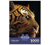 Jigsaws for Adults1000 Pieces Portrait Mystic Tiger Jigsaws for Adults Hands-on Game Difficult Challenge Help The Brain Exercise 70x50cm/1000pcs