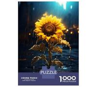 Jigsaws for Adults1000 Pieces Rainy Sun Flower Jigsaw for Adults Brain Teaser Game Staycation Kill Time for Birthday, Chrismas 38x26cm/1000pcs