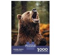 Jigsaws for Adults1000 Pieces Shouting Bear Jigsaws for Adults Hands-on Game Difficult Challenge Help The Brain Exercise 70x50cm/1000pcs