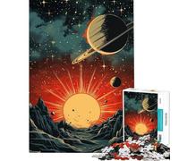 Jigsaws for Adults1000 Pieces Solar System Fantasy Poste Puzzle for Adults Anti-Stress Toys Difficult Challenge Deal As Gifts for The Whole Family (Size 50x75cm)