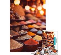 Jigsaws for Adults1000 Pieces Spices Food And Kitchen Help The Brain Exercise Learning Educational Brain Teaser Game for Age 14+ Game (50x75cm)