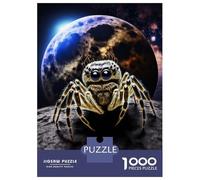 Jigsaws for Adults1000 Pieces Spider in Space Jigsaw for Adults Brain Teaser Game Staycation Kill Time for Birthday, Chrismas 70x50cm/1000pcs