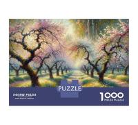 Jigsaws for Adults1000 Pieces Spring Blossom Garden Jigsaw for Adults Relax Games Analysis And Logic Deal As Gifts for The Whole Family 38x26cm/1000pcs