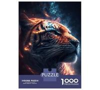 Jigsaws for Adults1000 Pieces Star Hunter Tiger Jigsaw for Adults Brain Teaser Game Staycation Kill Time for Birthday, Chrismas 70x50cm/1000pcs