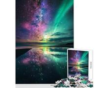 Jigsaws for Adults1000 Pieces Starry Beach Reflections- Relax Games Suitable for Couples Educational Toy Gifts for Friends And Family (50x75cm)