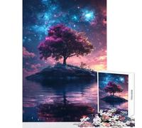 Jigsaws for Adults1000 Pieces Starry Tree Reflections - Impossible Game Birthday Present Home Decoration Toys Help The Brain Exercise (50x75cm)